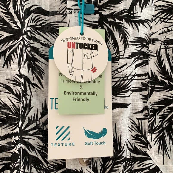 Collared Palm Tree Print T-Shirt - Picture 4 of 4